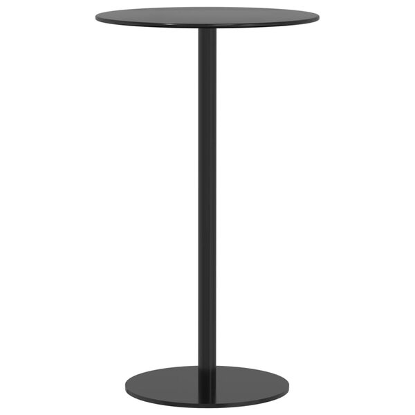 vidaXL Table de jardin ronde noir Ø60x105 cm acier