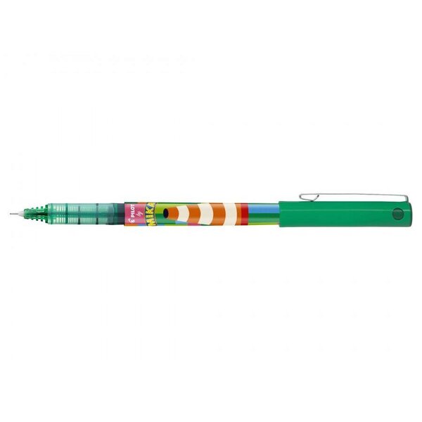Roller Hi-TecPoint V5 Encre liquide Pte Fine MIKA EDITION LIMITEE Vert x 12 PILOT
