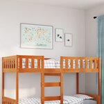vidaXL Lit pour enfants sans matelas cire marron 90x190 cm pin massif