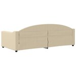 vidaXL Lit de repos crème 90x200 cm tissu