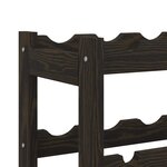vidaXL Casier à bouteilles pour 56 bouteilles noir bois pin solide