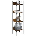 vidaXL Bibliothèque à 4 niveaux chêne 35x30x138 5 cm bois d'ingénierie
