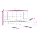 vidaXL Lit de jour sans matelas blanc 80x200 cm bois de pin massif