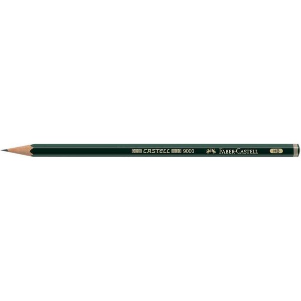 Crayon papier 9000 hexagonal mine 2mm 7B x 12 FABER-CASTELL