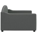 vidaXL Lit de repos gris foncé 90x190 cm tissu