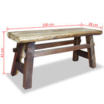 vidaXL Banc Bois de récupération massif 100x28x43 cm