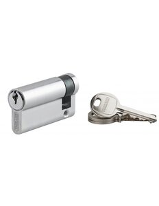 SP - Demi-cylindre de serrure Ecopro  50x10mm  anti-arrachement  3 clés  nickel