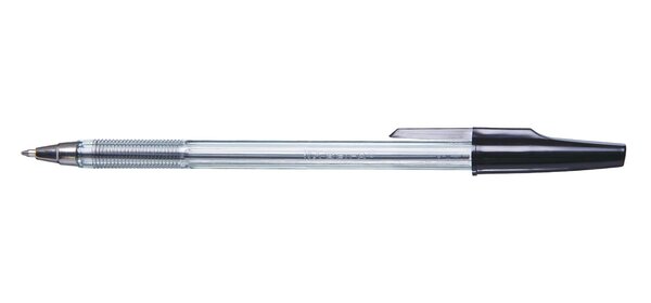 Stylo Bille transparent Pte Moyenne 1mm Noir A PLUS