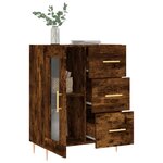 vidaXL Buffet chêne fumé 69 5x34x90 cm bois d'ingénierie