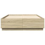 vidaXL Cadre de lit sans matelas chêne sonoma 140x200 cm