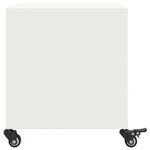 vidaXL Meuble TV blanc 68x39x43 5 cm acier laminé à froid