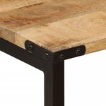 vidaXL Tables basses gigognes 3 Pièces bois massif de manguier et fer
