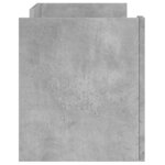 vidaXL Meuble TV gris béton 80x35x40 cm bois d'ingénierie