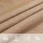 vidaXL Voile d'ombrage 160 g/m² Taupe 2 5x2 5 m PEHD