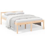 vidaXL Lit pour personne âgée 140x190 cm bois massif de pin