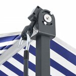 vidaXL Auvent autoportant bleu et blanc 500x300 cm tissu et acier