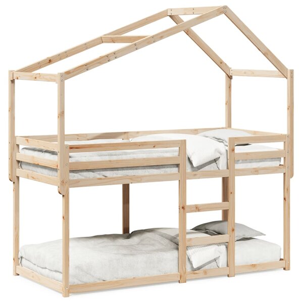 vidaXL Lit superposé sans matelas 80x200 cm bois de pin massif