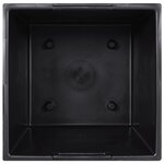 vidaXL Jardinière et intérieur amovible marron 21 /49 L rotin PP