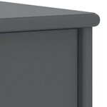 vidaXL Table de chevet Gris foncé 35x30x40 cm Bois de pin massif