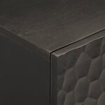 vidaXL Armoire de salle de bain noir 38x33x58 cm bois massif manguier