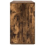 vidaXL Buffet en chêne fumé Chêne fumé Bois d'ingénierie 120 x 41 x 75 cm