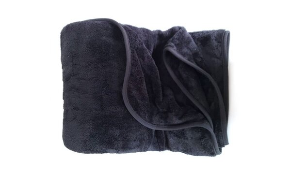 Grand plaid uni 150 x 200 cm - Noir