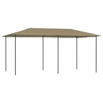 vidaXL Belvédère 2 98x5 3x2 59 m Taupe 160 g/m²