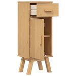 armoire de rangement de salle de bain vidaXL 35x30x90 cm en bois de pin massif