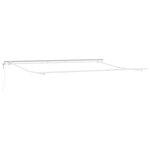 Auvent Rétractable Automatique vidaXL Vert et Blanc 450x300 cm