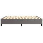 vidaXL Cadre de lit sans matelas gris 200x200 cm similicuir