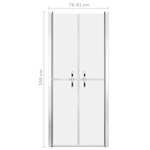 vidaXL Porte de douche ESG dépoli 81x190 cm