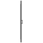 vidaXL Porte de douche 81x195 cm Verre trempé demi-dépoli Noir