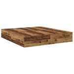 vidaXL Cadre de lit Vieux bois 200x200 cm