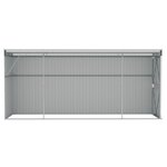 vidaXL Abri de jardin mural Vert 118x382x178 cm Acier galvanisé
