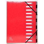 Trieur Harmonika Iderama 12 Compartiments - Couleurs Assorties - X 8 - Exacompta