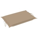 vidaXL Chaise longue de jardin avec coussin Bois d'acacia solide
