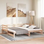 vidaXL Lit coulissant sans matelas 2x(90x200) cm
