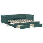 vidaXL Lit de jour avec gigogne et tiroirs sans matelas 90x200 cm