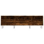 vidaXL Meuble TV chêne fumé 150x30x44 5 cm bois d'ingénierie