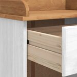 vidaXL Cabinet à vin "ASKIM" avec 12 porte-bouteilles en bois massif blanc en pin