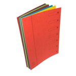 Trieur Extensible Harmonika Sans Élastique Fenêtres Imprimées 7 Compartiments - A4 - Rouge - X 8 - Exacompta