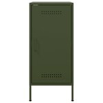 vidaXL Buffets 2 Pièces vert olive 36x39x79 cm acier laminé à froid