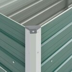 vidaXL Lit surélevé de jardin Acier galvanisé 100x40x77 cm Vert