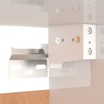 vidaXL Tables de chevet 2 Pièces Blanc brillant 30 5x30x30 cm
