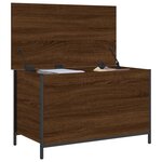vidaXL Banc de rangement chêne marron 80x42 5x50 cm bois d'ingénierie