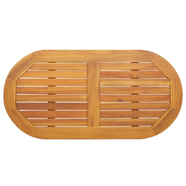vidaXL Plateau de table 100x50x2.2 cm ovale en bois massif d'acacia