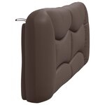 vidaXL Coussin de tête de lit marron 180 cm similicuir
