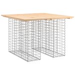 vidaXL Banc de jardin design de gabion 100x102x72cm bois massif de pin