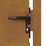 vidaXL Portail de jardin 105x205 cm acier corten