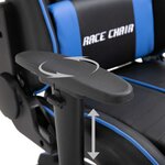 vidaXL Chaise de jeu Bleu Similicuir